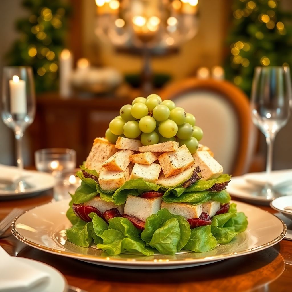 Салат тиффани с курицей и виноградом: классический рецепт и подача